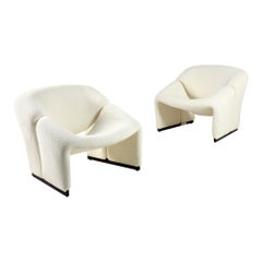 Pair of Early Edition of Groovy Model Chairs F580 by Pierre Paulin for Artifort