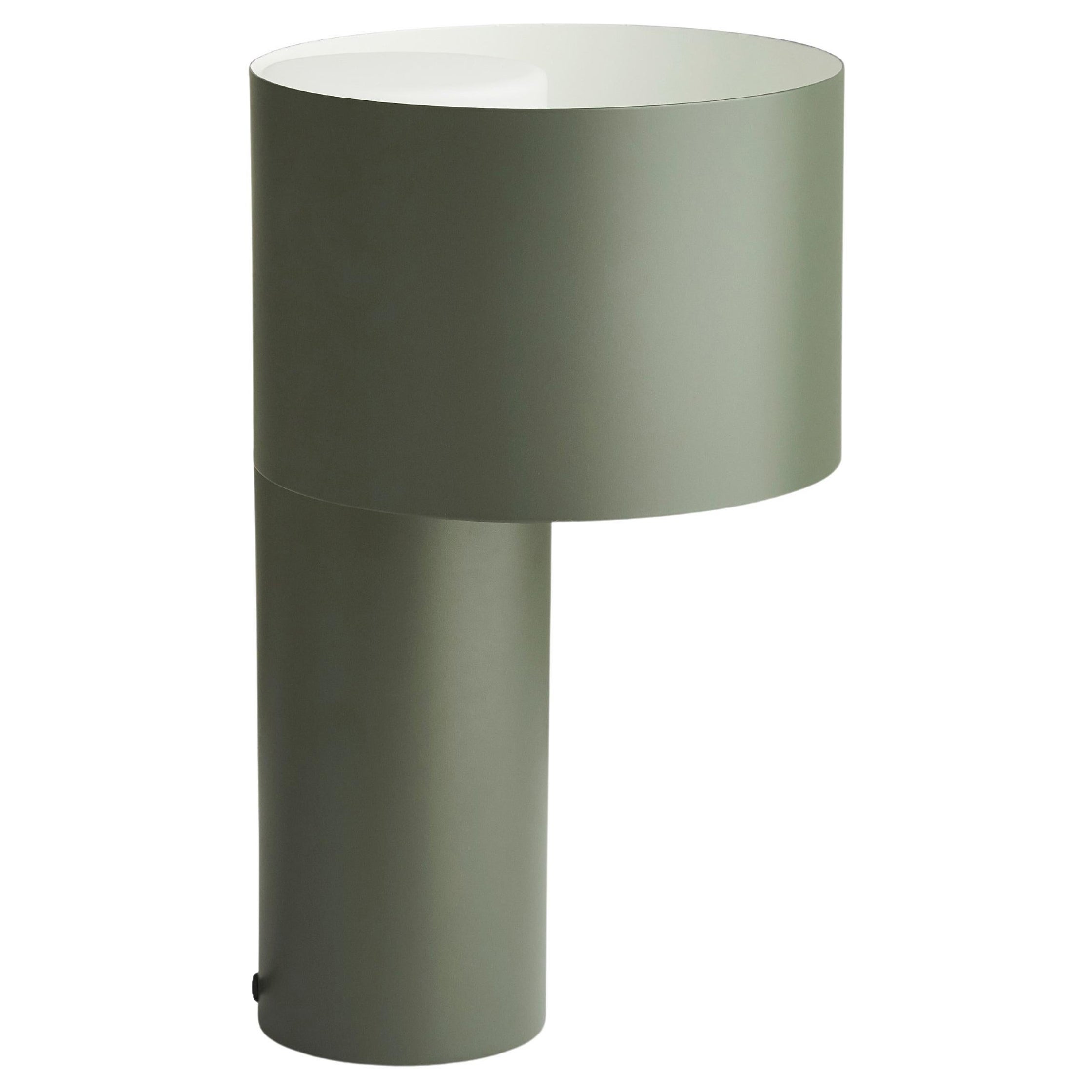 Lampe de table Tangent verte de Frederik Kurzweg en vente