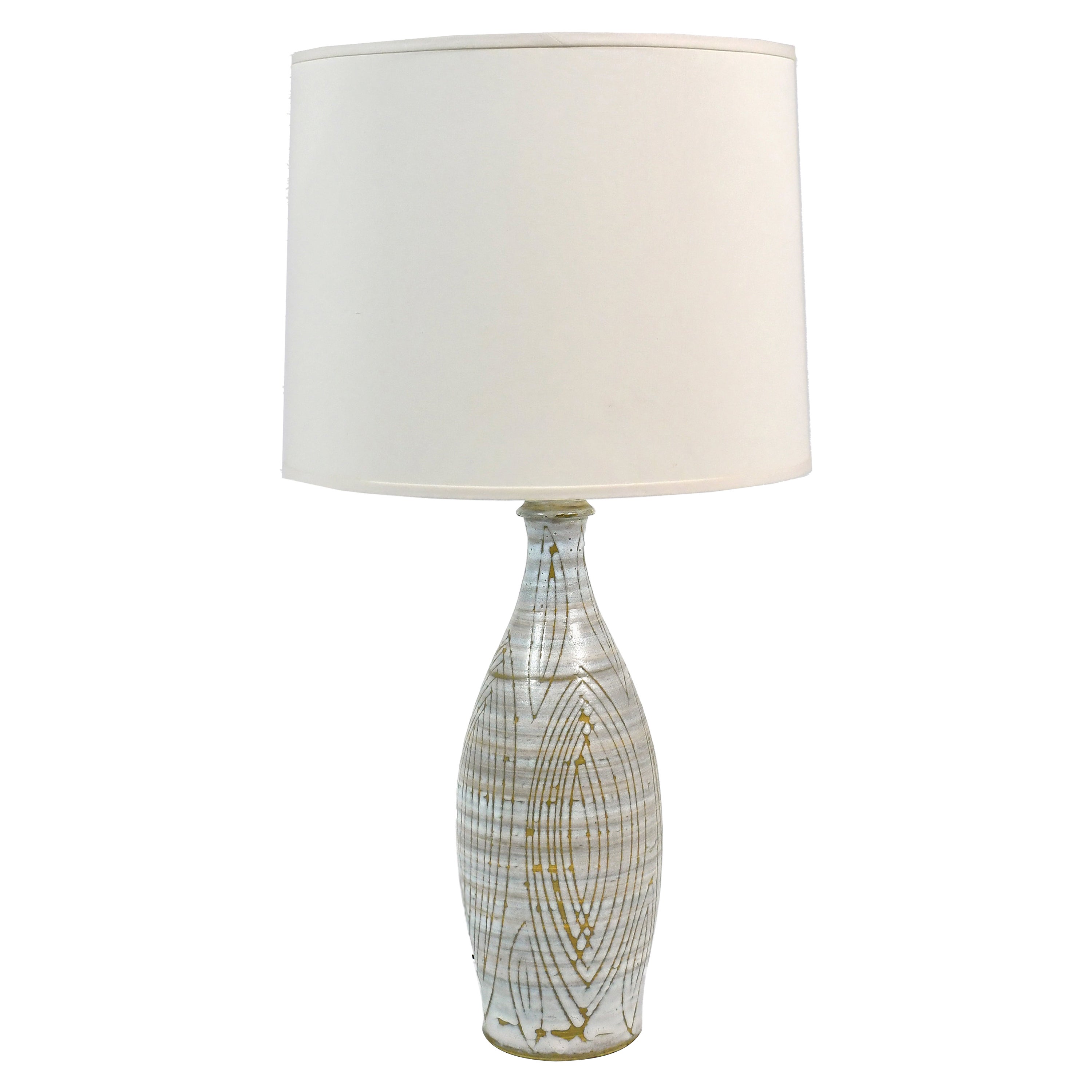 Design Technics Style Ceramic Lamp For Sale