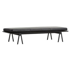 Black Leather Level Daybed by Msds Studio