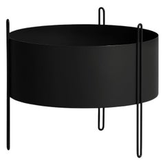 Medium Black Pidestall Planter by Emilie Stahl Carlsen