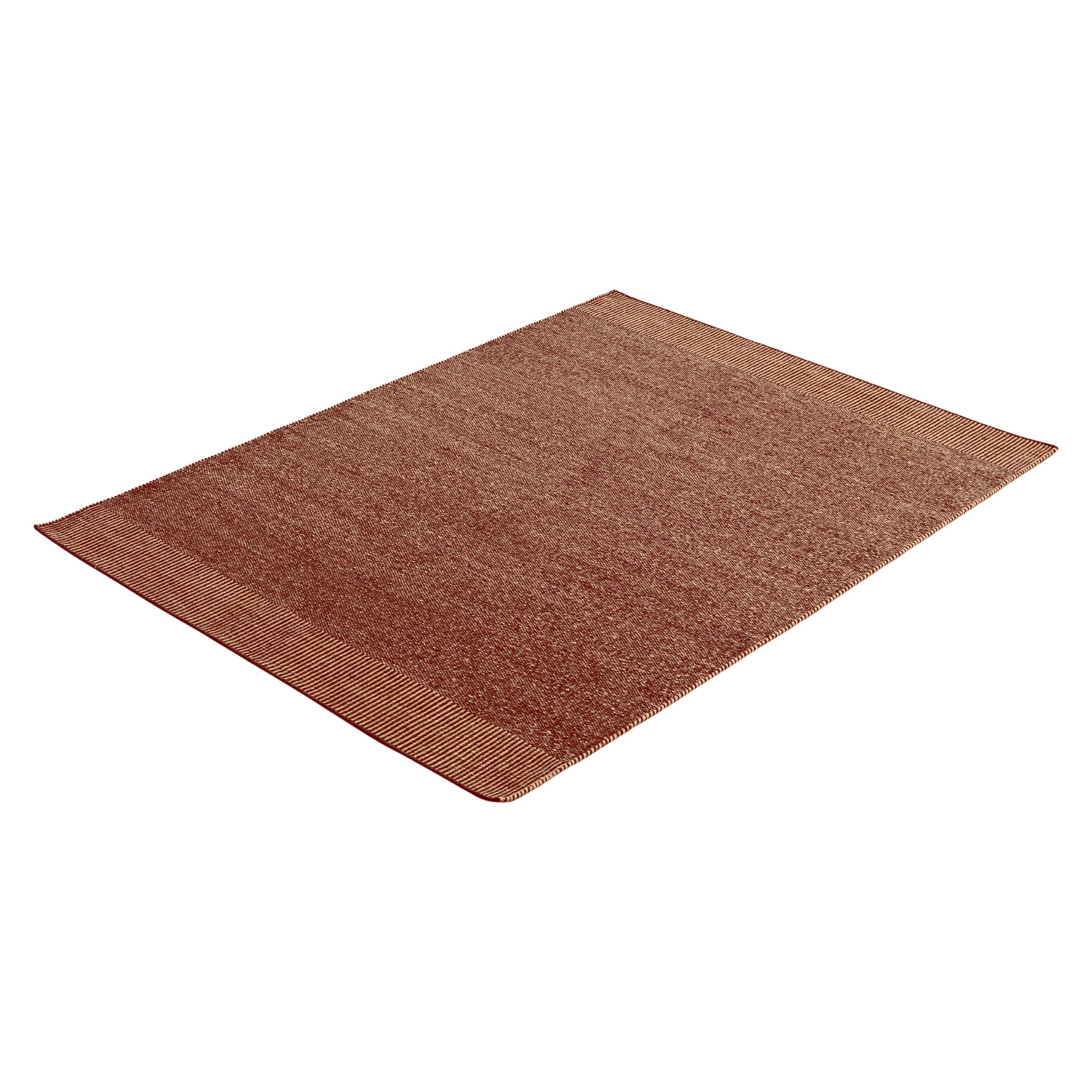 Großer Rostfarbener Rombo-Teppich von Studio MLR