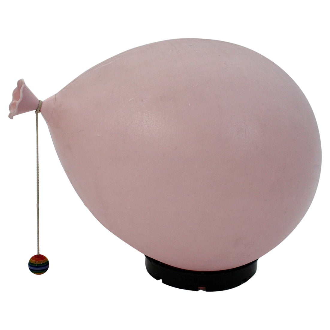 Italian Modern Vintage Pink Plastic Balloon Table Lamp Sconce Yves Christin, 1980 For Sale