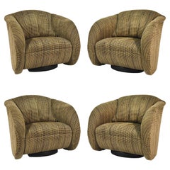 Vintage Sculptural Swivel Lounge Chairs by Preview