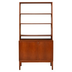 Scandinavian Bookcase with Storage Compartment