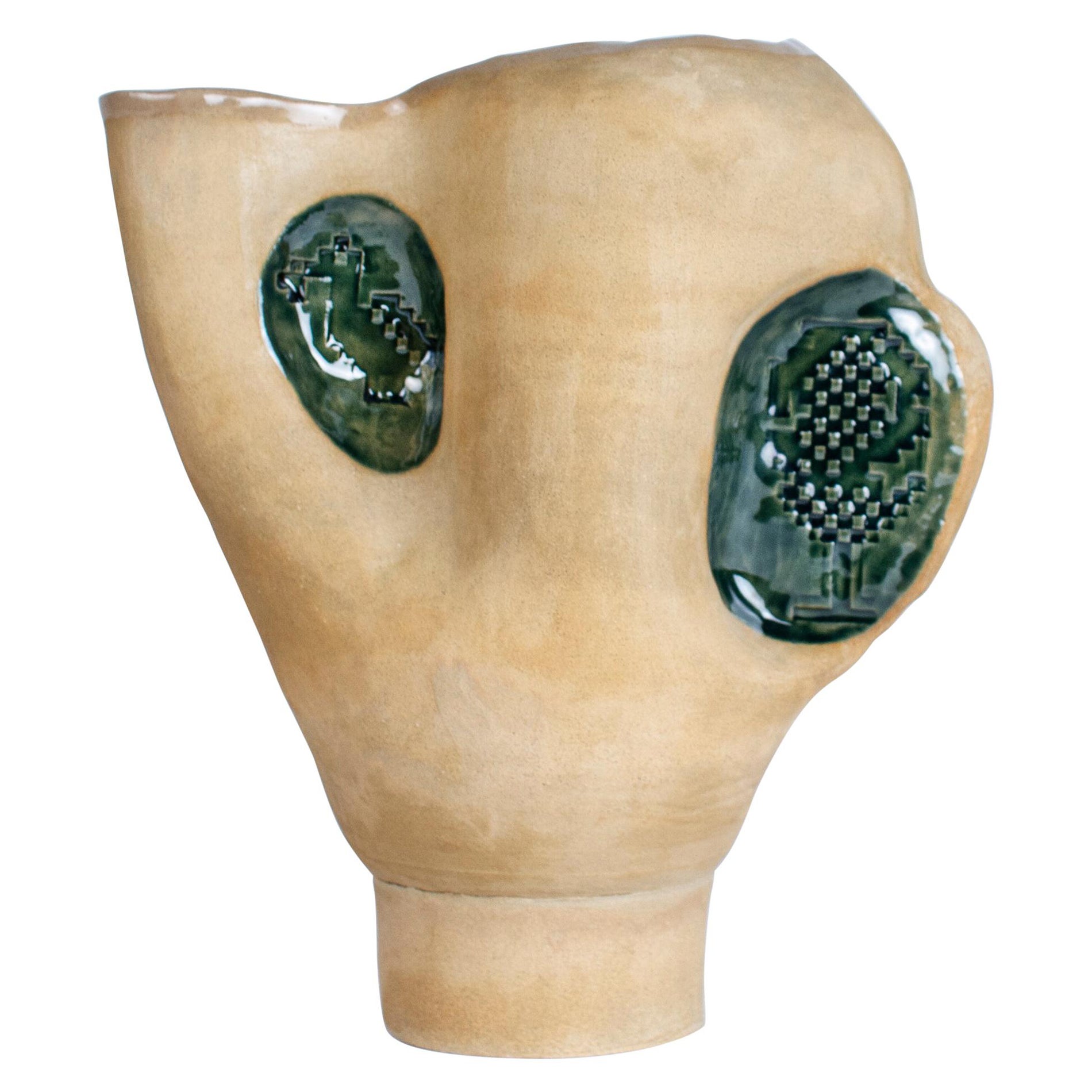 Bird Jug Vase by Faissal El-Malak For Sale