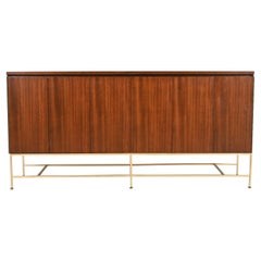 Paul McCobb Irwin Collection Mahogany and Brass Chest Of Drawers or Credenza, Refinished