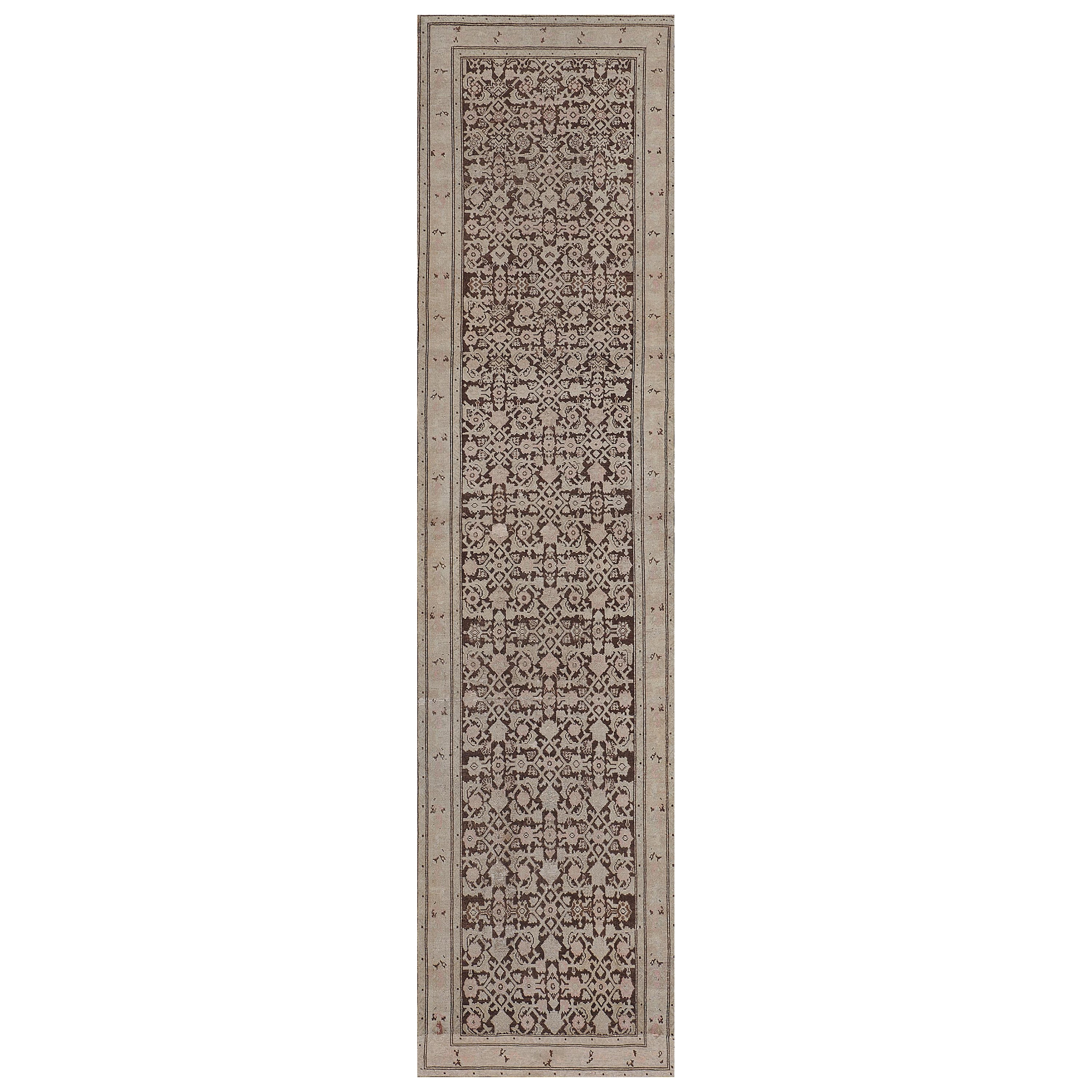 Late 19th Century Handwoven Persian Karabagh Runner For Sale