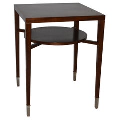 Mahogany Modern Side Table by Bolier & Company