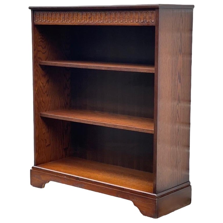 Antique Victorian Style Bookcase/ Bookshelf. Fixed Shelves, UK Import For Sale at 1stDibs