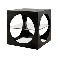 Retro A SEVENTIES Sculptural POP KINETIC Lucite SIDE or NESTING TABLE, France, 1970