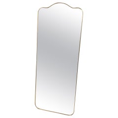 Wonderful Brass Mirror, 1960s, Italy