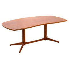 Franco Albini grand bureau en bois Mod. T22 du 20ème siècle pour Poggi, années 50