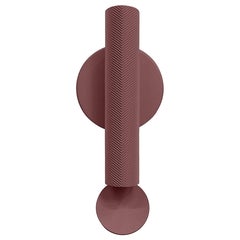 Flos Flauta Spiga Small Indoor Wall Sconce in Anodized Ruby Red