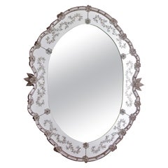 Muranoglas-Spiegel „Venezia“ im venezianischen Stil von Fratelli Tosi, hergestellt in Italien