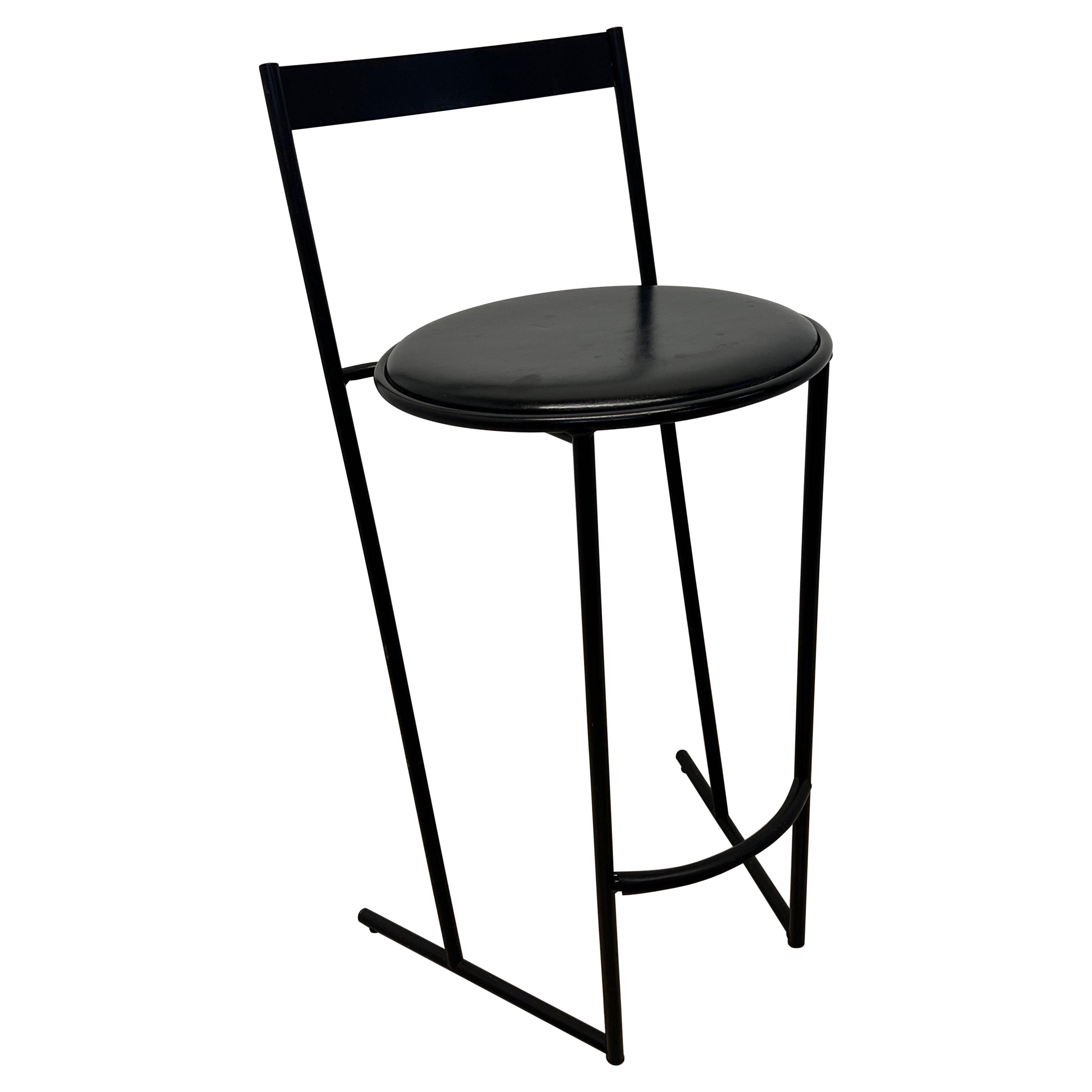 Emilio Nanni Musmé Counter Stool for Fly Line, 1984 For Sale