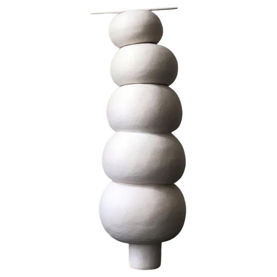 Modder Balancing Ceramic Sculpture by Françoise Jeffrey For Sale