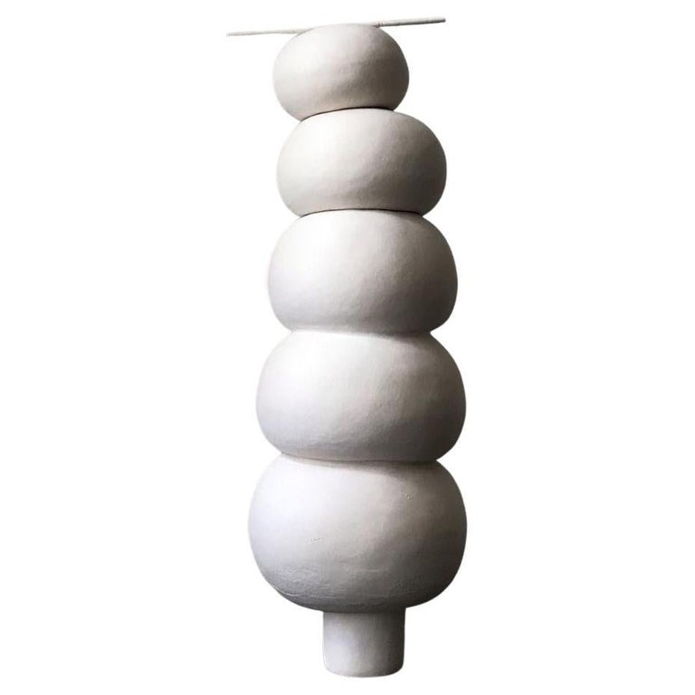 Modder Balancing Ceramic Sculpture by Françoise Jeffrey For Sale at 1stDibs