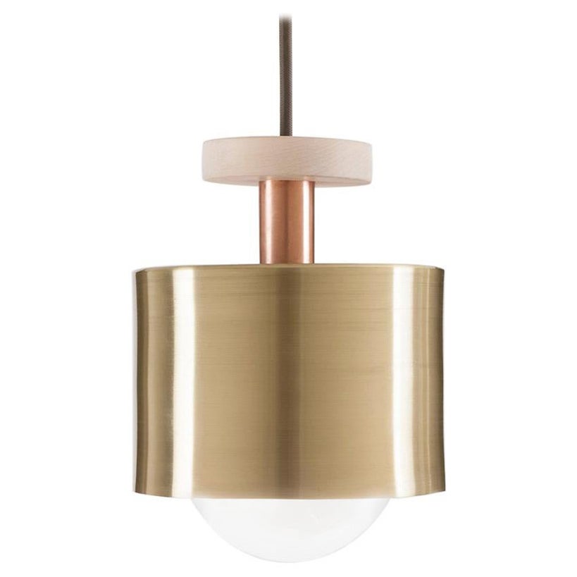 Brass Spun Pendant Light by Ladies & Gentlemen Studio For Sale