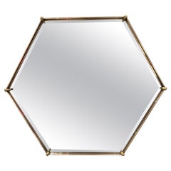 Italian Brass Mirror, 1940s