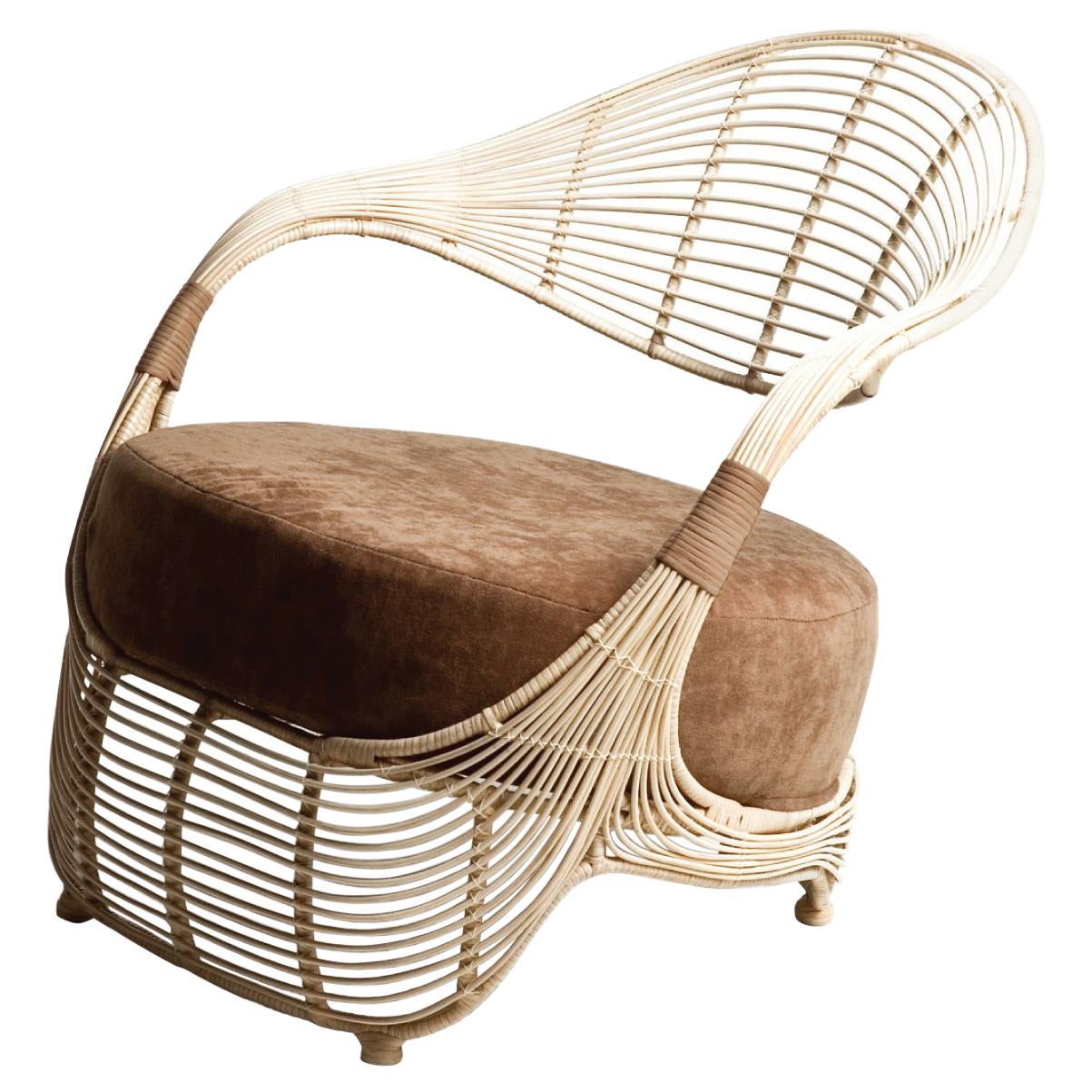 Indoor Manolo Easy Armchair by Kenneth Cobonpue For Sale