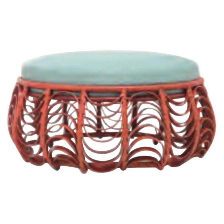 Outdoor Lasso Ottoman by Kenneth Cobonpue For Sale