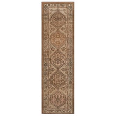 Vintage Wool Handwoven Persian Heriz Runner