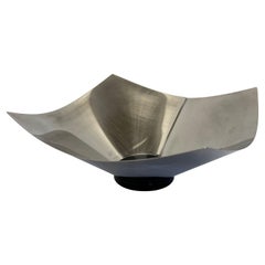 Silvio Coppola Polished Stainless Steel Lobo Fruit Bowl for Alessi, 1990s