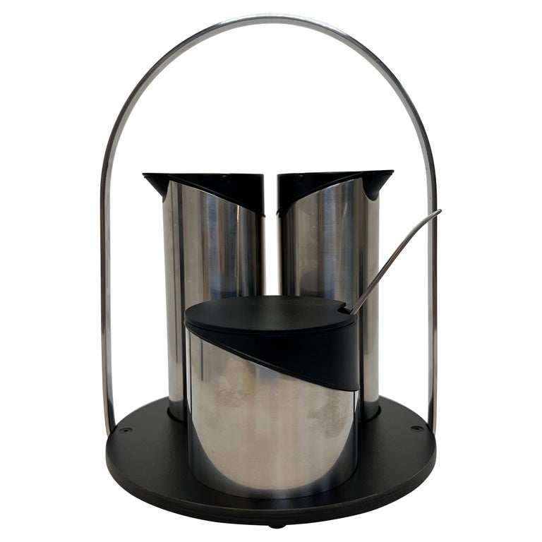 Jørgen Møller Complet Service Tray Set, Oil and Vinegar Bottles and Mustard Bowl For Sale at 1stDibs