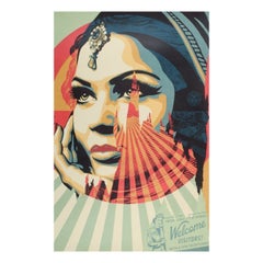 OBEY, Shepard Fairey '1970', "Welcome Visitors", Serigraphic Printing