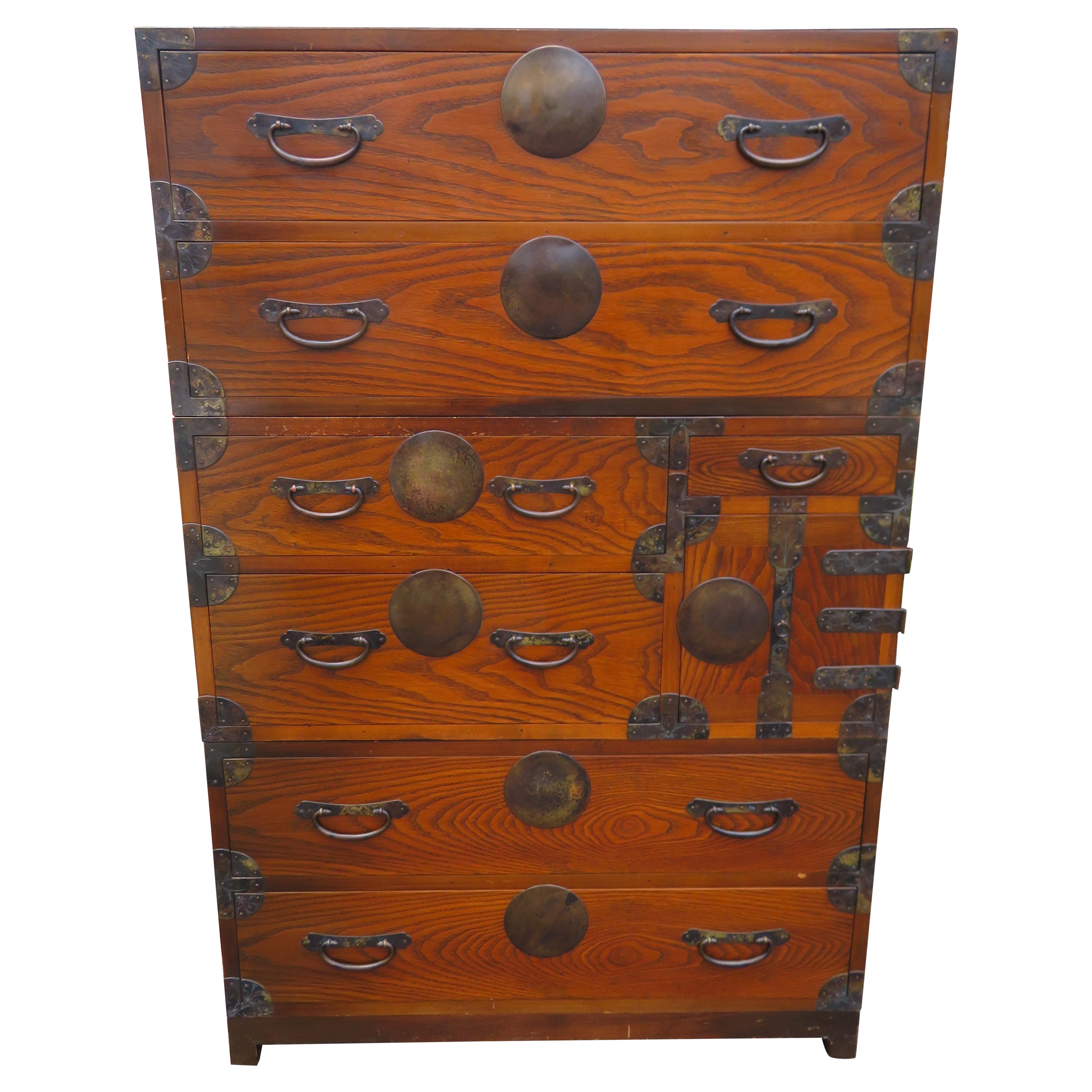 3 Fabulous 20th Century Japanese style Stacking Tansu Chest of Drawers