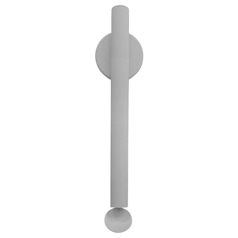 Flos Flauta Riga Medium Indoor/Outdoor Wall Sconce in Grey by Patricia Urquiola