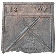 19th Century French 'Saint Andrew's Cross' Fireback