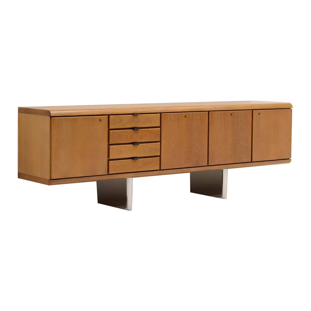 Large Mahogany Sideboard by Hans Von Klier for Skipper, Italy, 1970s For Sale