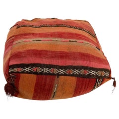 1970s Vintage Moroccan Kilim Pillow Cushion