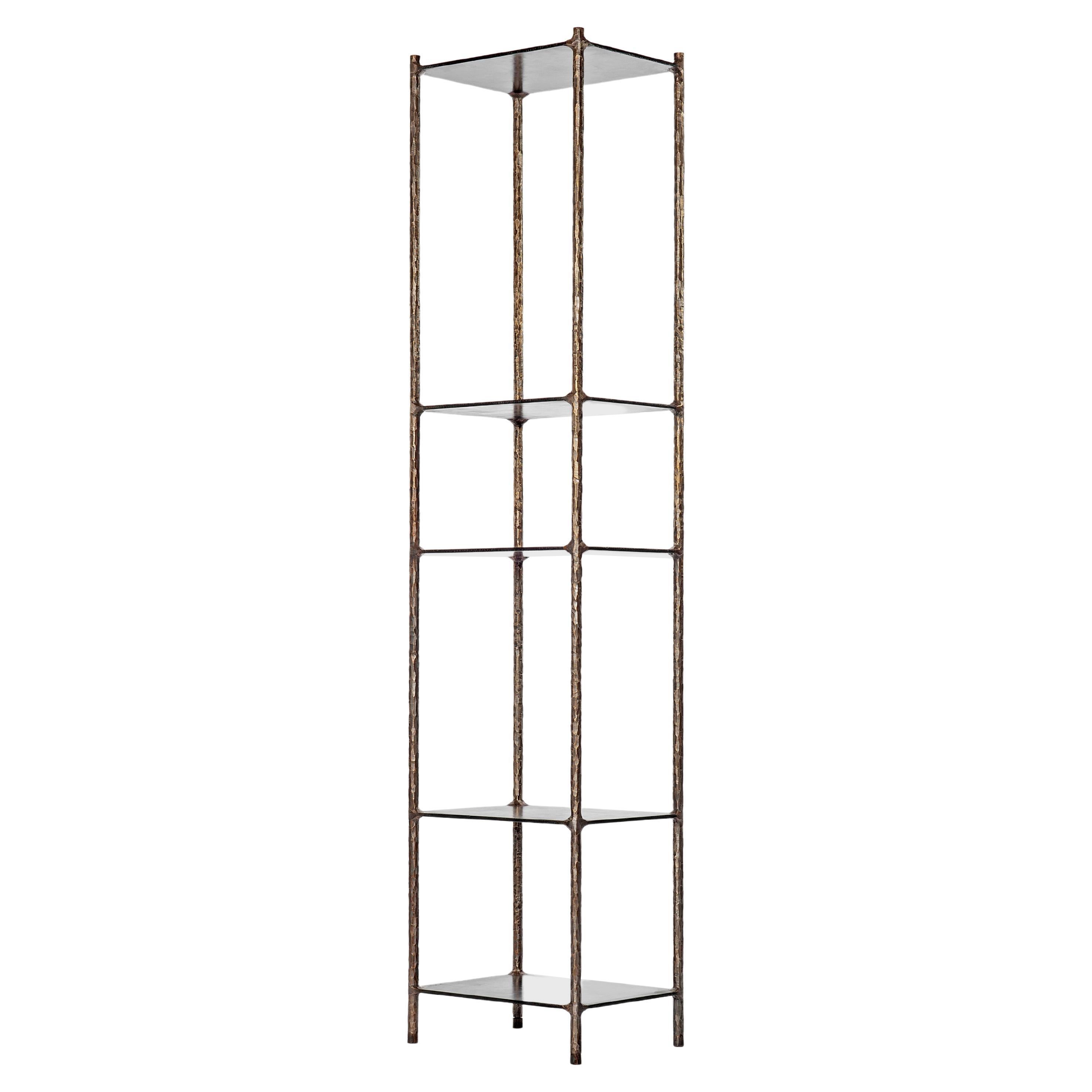 Steel and Brass Bookshelves by Lukasz Friedrich For Sale