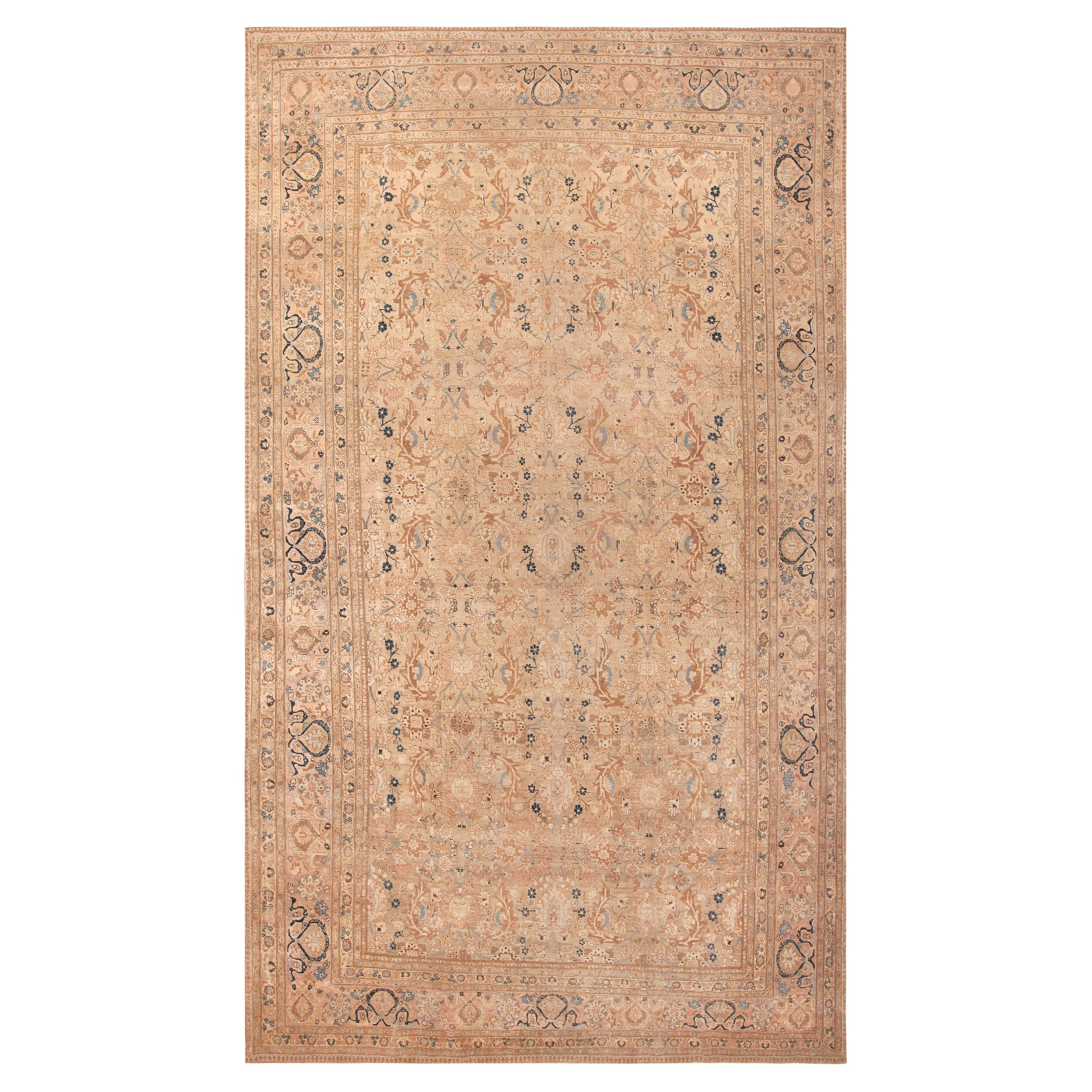 Antiker feiner persischer Täbris-Teppich. 10 ft 2 in x 16 ft 9 in