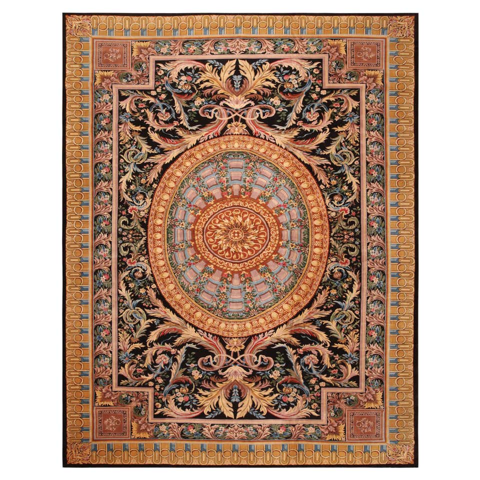 Vintage Kerman Rug with French Victorian Style For Sale at 1stDibs ...