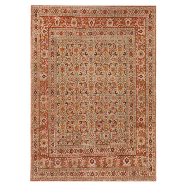 Antique Persian Tabriz Rug with Classic Herati Design For Sale at ...