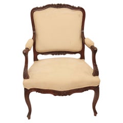 Carved French Bergere Chair