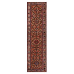 Nazmiyal Collection Antique Persian Serab Runner.  3 ft 4 in x 12 ft 1 in