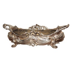 Silvered Bronze Table Jardiniere from France, circa 1900