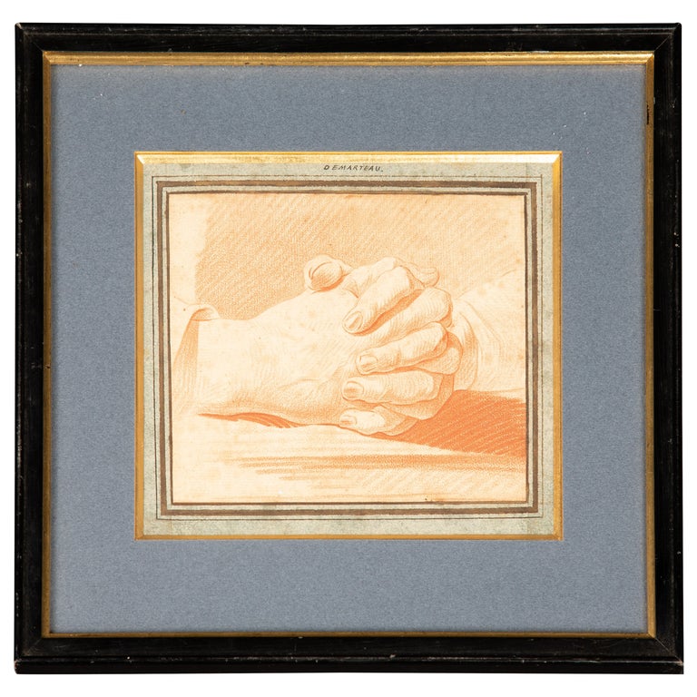 Hands by Gillse Demartean in the Crayon Manner For Sale at 1stDibs