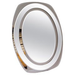 Retro Design '50s Metalvetro Galvorame Wall Mirror