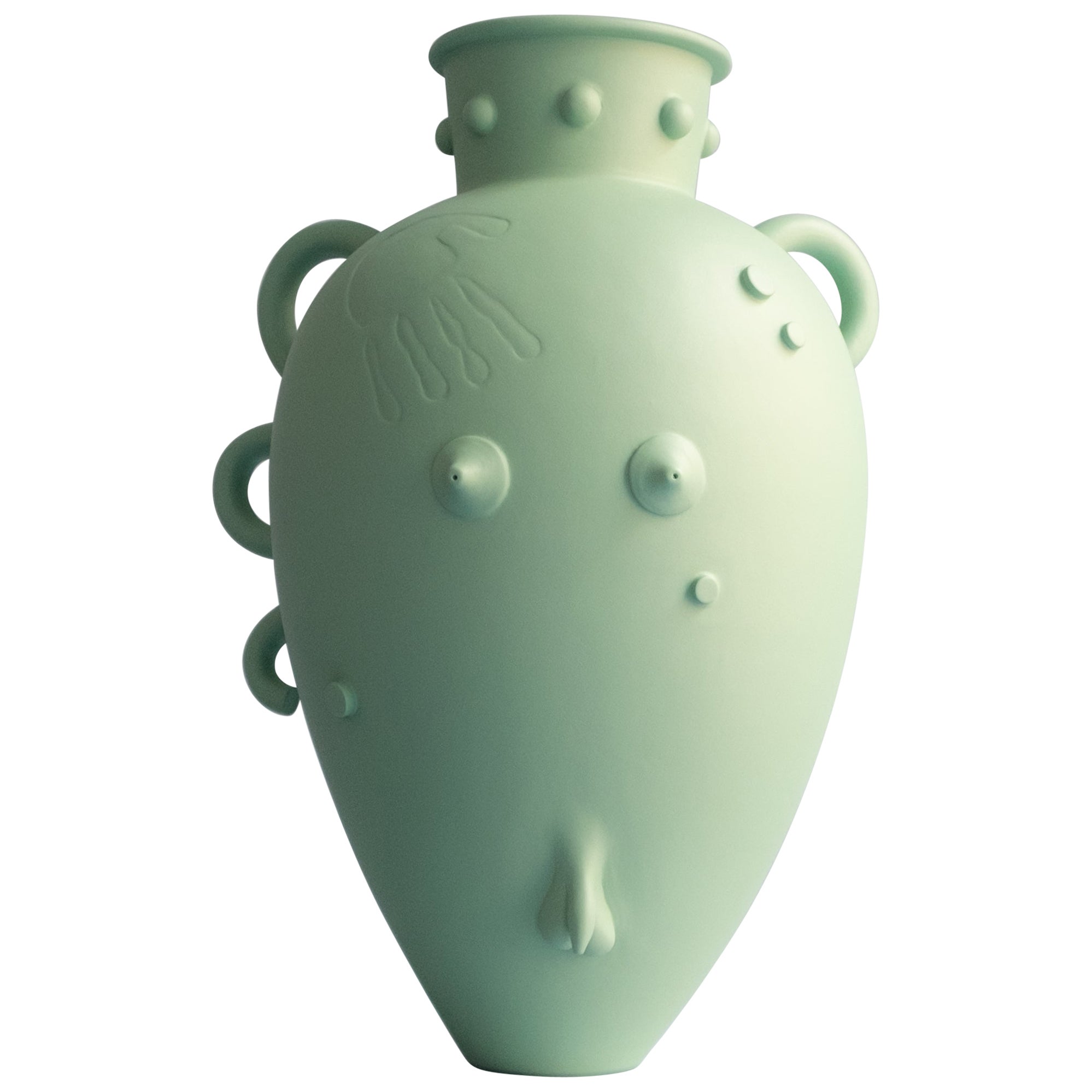 Unique 'Koulis, Eleusis' stoneware vase by Klaus Jurgen Schmidt For Sale