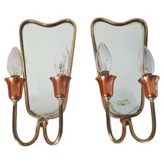 Mid-Century Modern Wall Sconces in the Manner of Gio Ponti