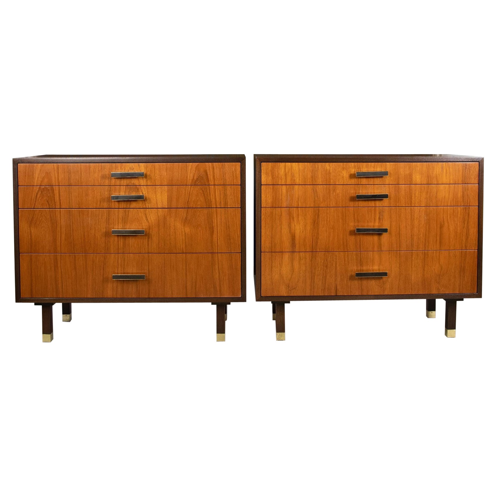 Pair of Four Drawer Chest by Harvey Probber