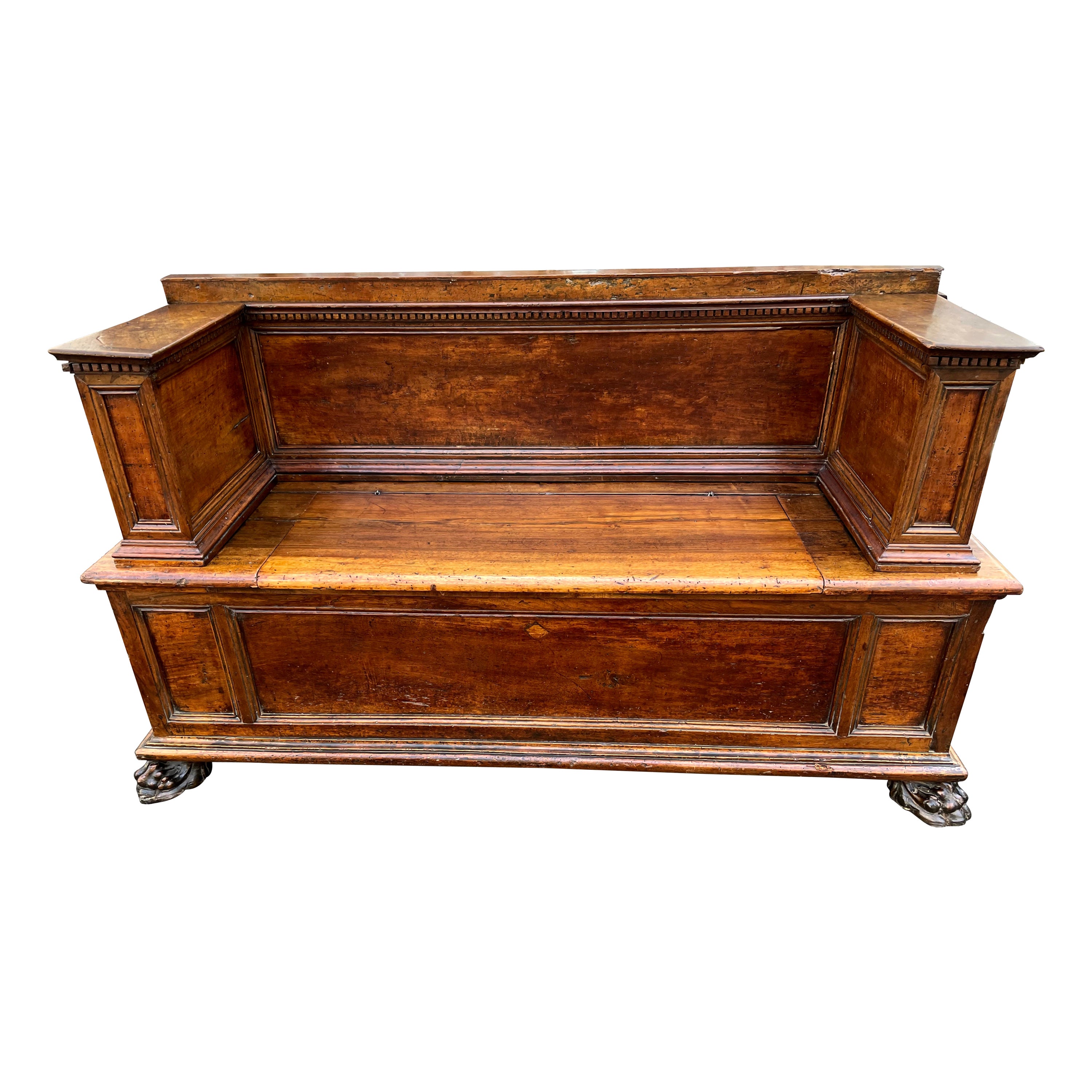 Italian Neoclassical Hall Bench For Sale
