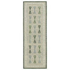 Traves de Mesa Kilim Estilo Escandinavo de Rug & Kilim en Beige con Motivos Geométricos
