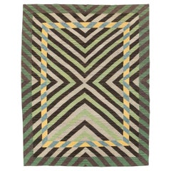 Alfombra turca contemporánea de tejido plano Kilim Tamaño de la habitación